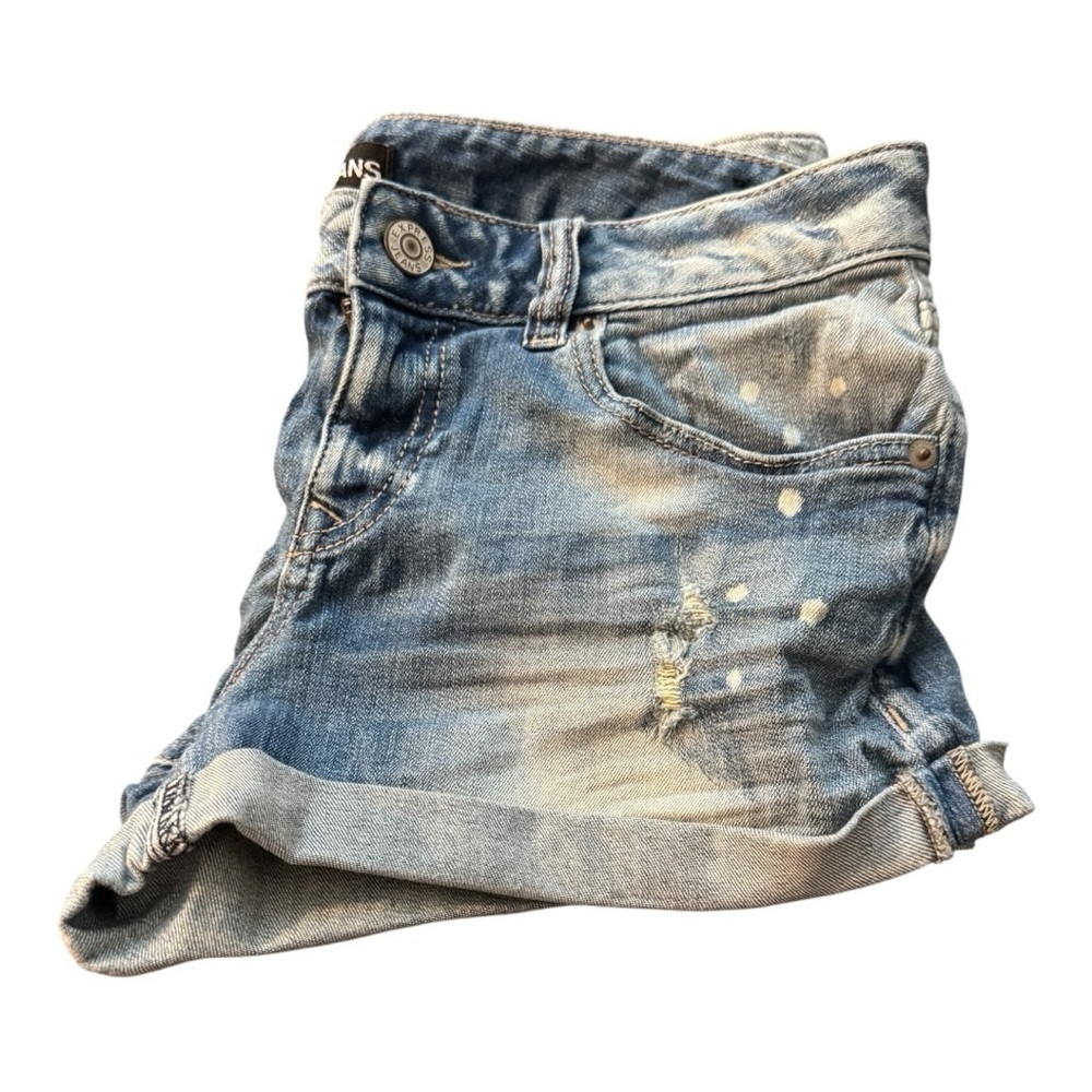 Express Distressed Blue Jean Shorts - Picture 5 of 5